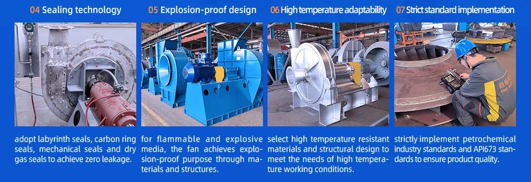 Ventilateur de tirage à l'avant à lame centrifuge induite pour chaudière 4