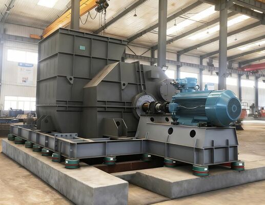 Qualité Ventilateur à traction induite pour extraction de gaz de combustion à haute température avec matériau personnalisable et type centrifuge à double support pour industrie pétrochimique Usine